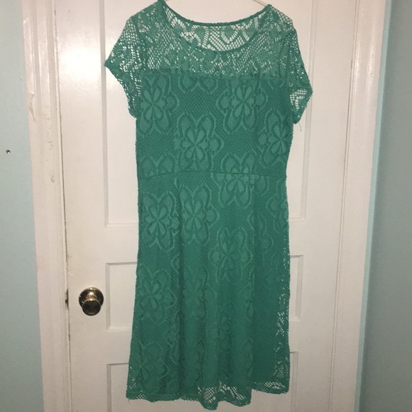Teal Cato Dress - Picture 1 of 2
